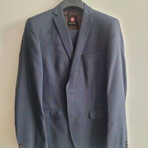 navy blue suit with italian wool